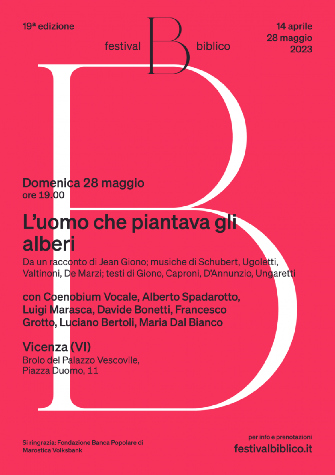L’uomo che piantava gli alberi – Festival biblico