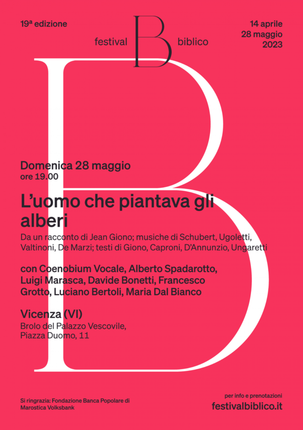 L’uomo che piantava gli  alberi – Festival biblico